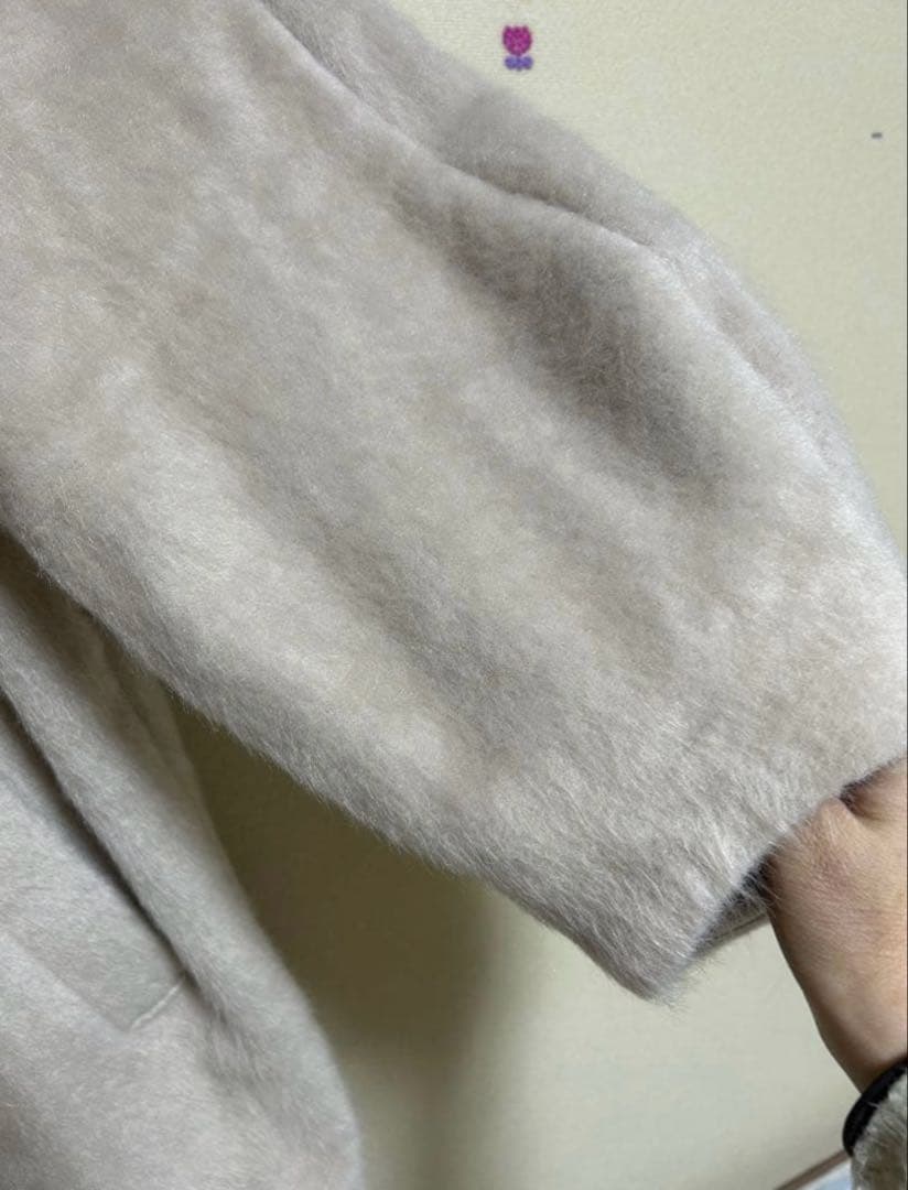 新品未使用[SNIDEL ]シャギーロングコート　ベージュ