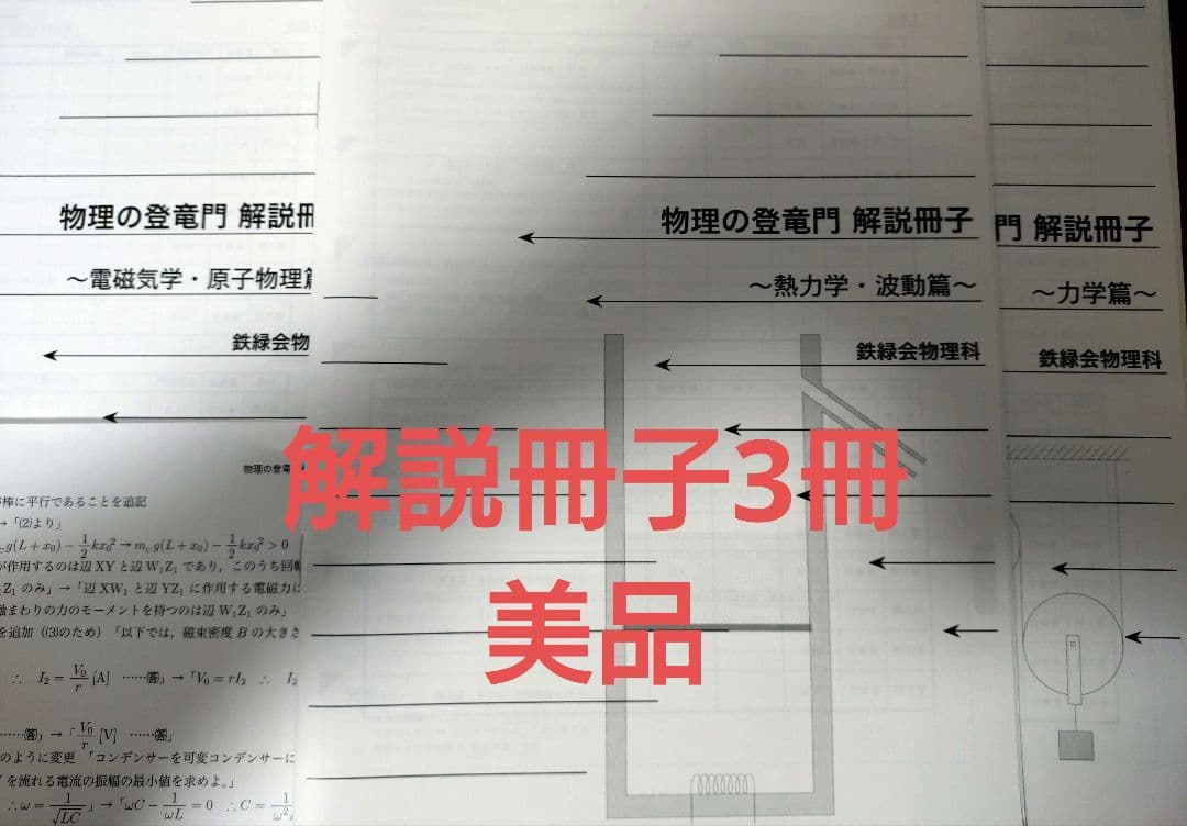 鉄緑会2025 物理の登竜門2冊セット美品＋解説3冊子