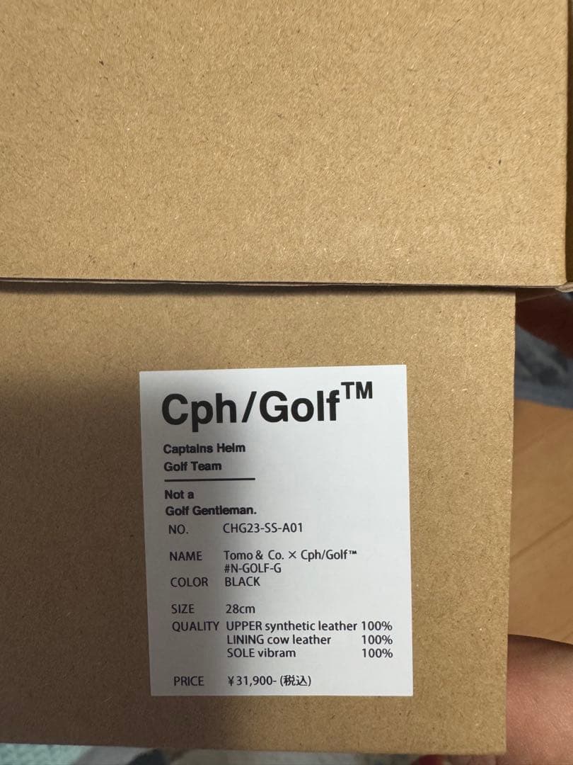Cph/Golf ゴルフシューズ 28cm ブラック　2回の使用です