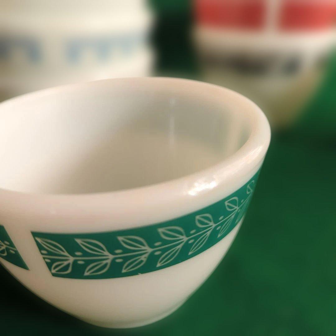 パイレックス コーニング カスタードカップ 7個セット 1個薄く欠け有