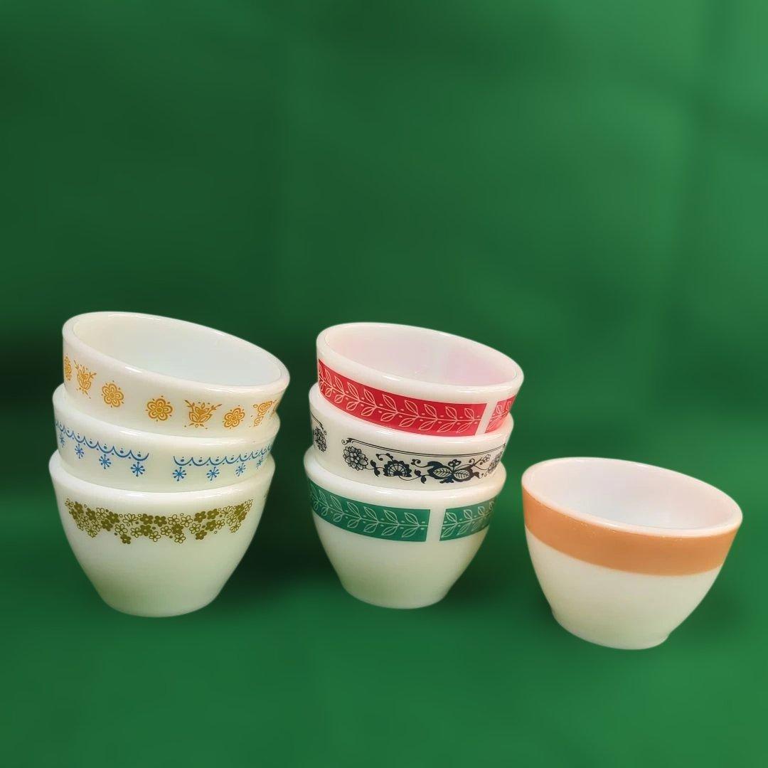 パイレックス コーニング カスタードカップ 7個セット 1個薄く欠け有