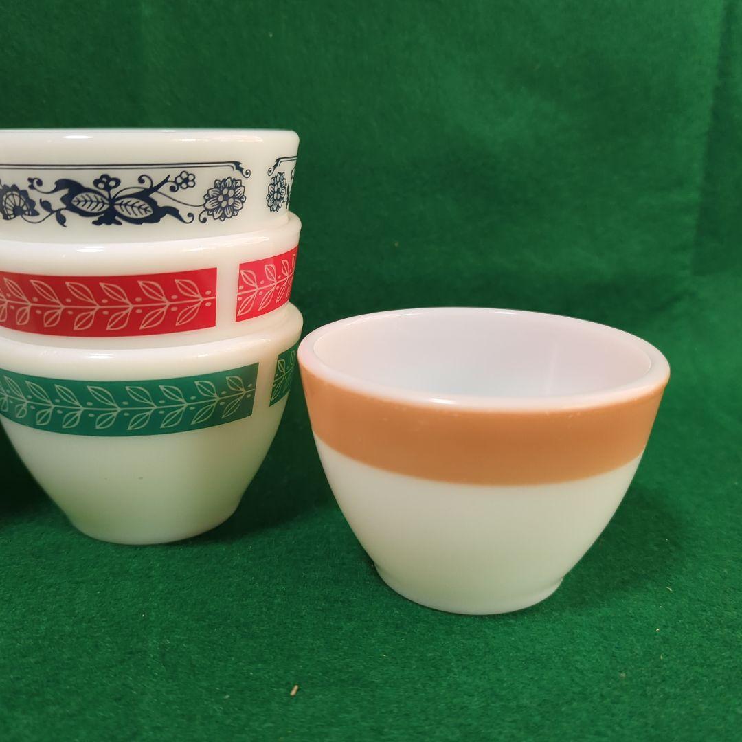 パイレックス コーニング カスタードカップ 7個セット 1個薄く欠け有