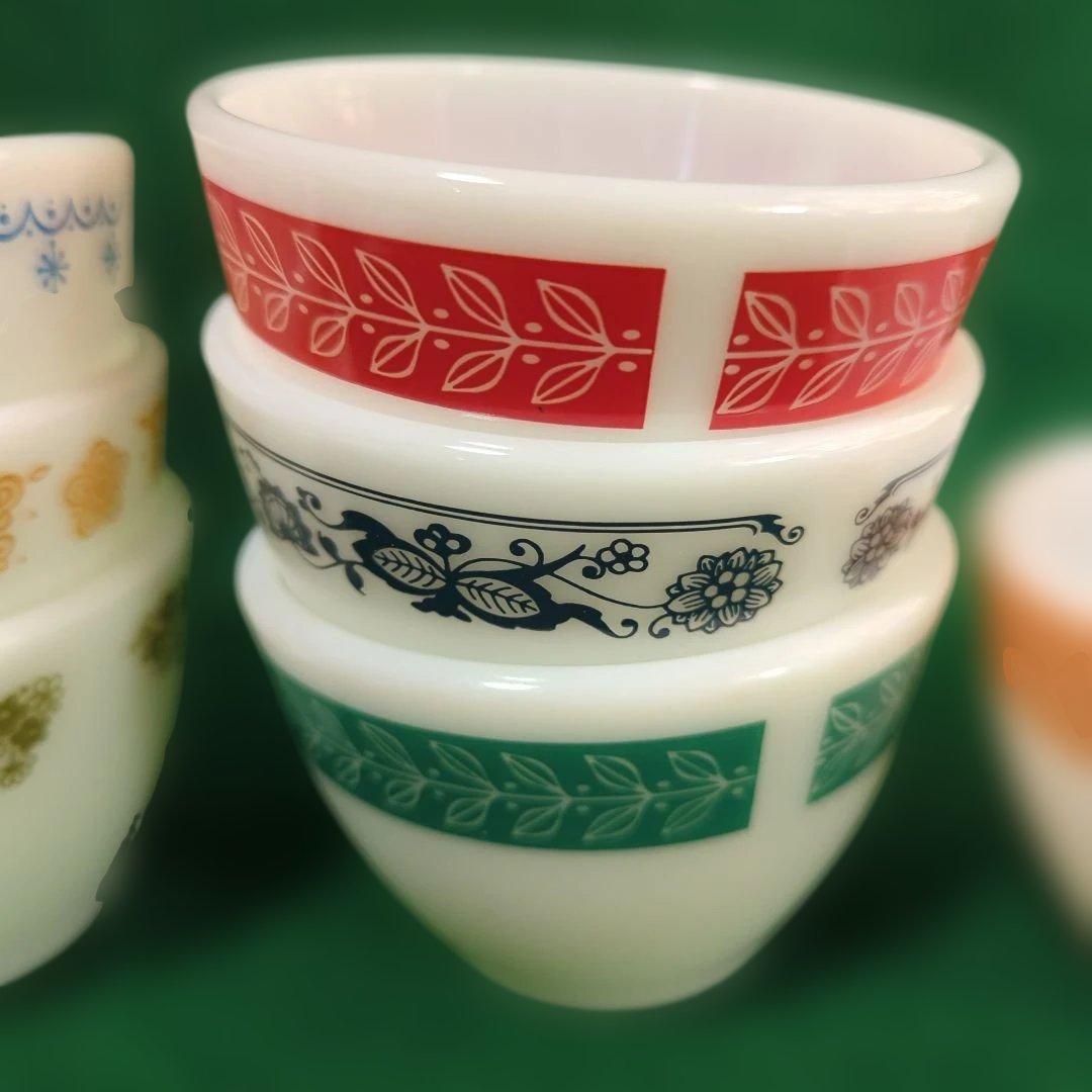 パイレックス コーニング カスタードカップ 7個セット 1個薄く欠け有