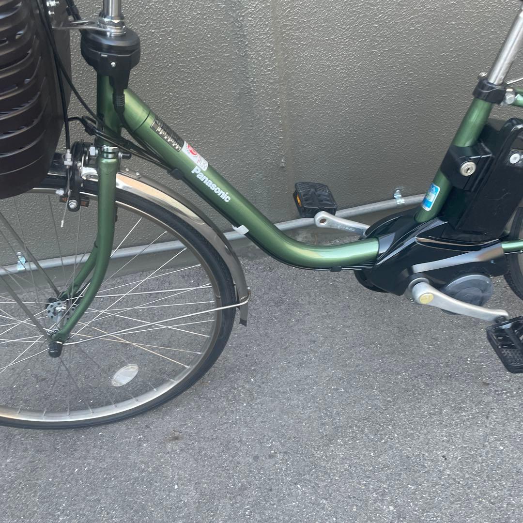 パナソニック電動アシスト自転車26インチ バッテリー16Ah グリーン