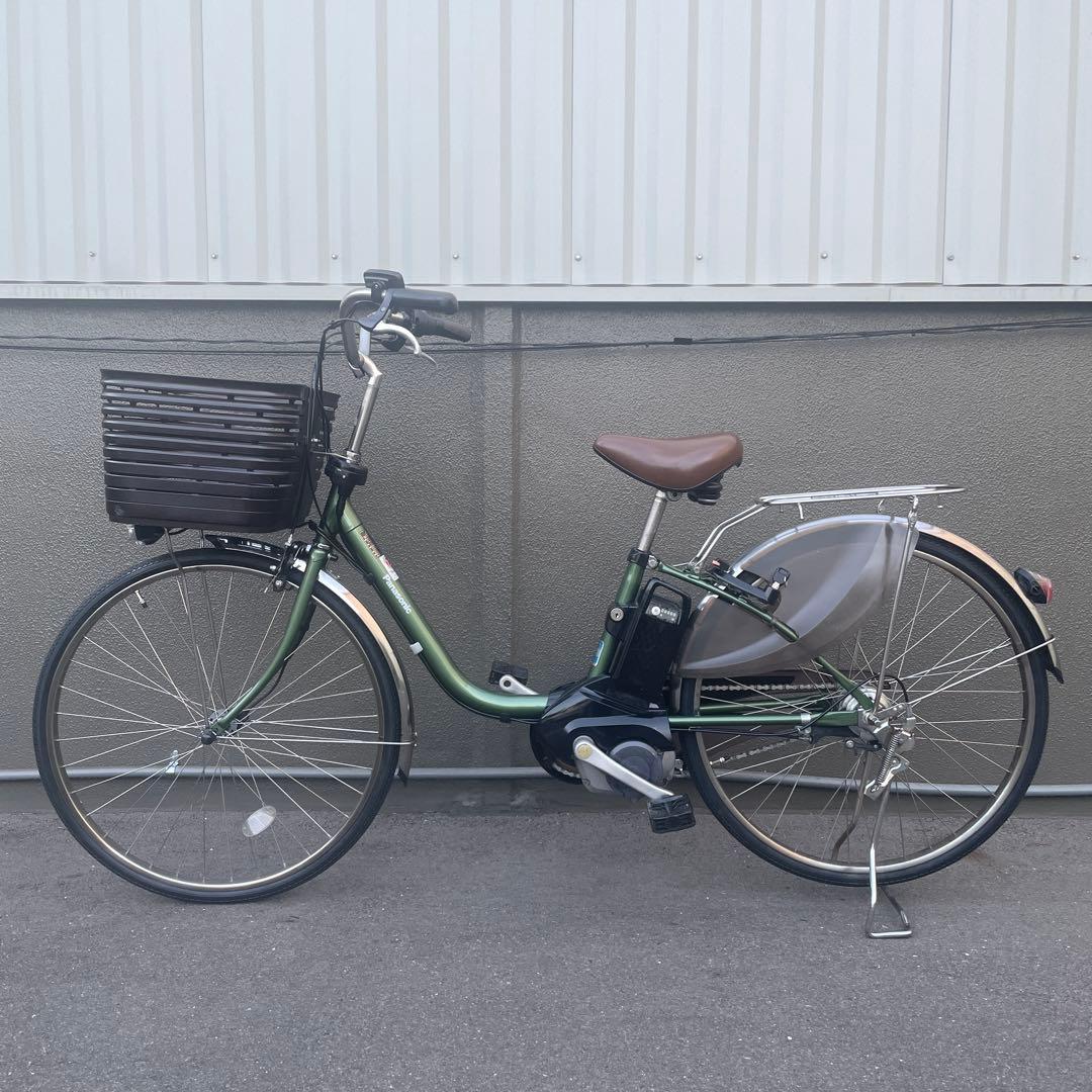 パナソニック電動アシスト自転車26インチ バッテリー16Ah グリーン