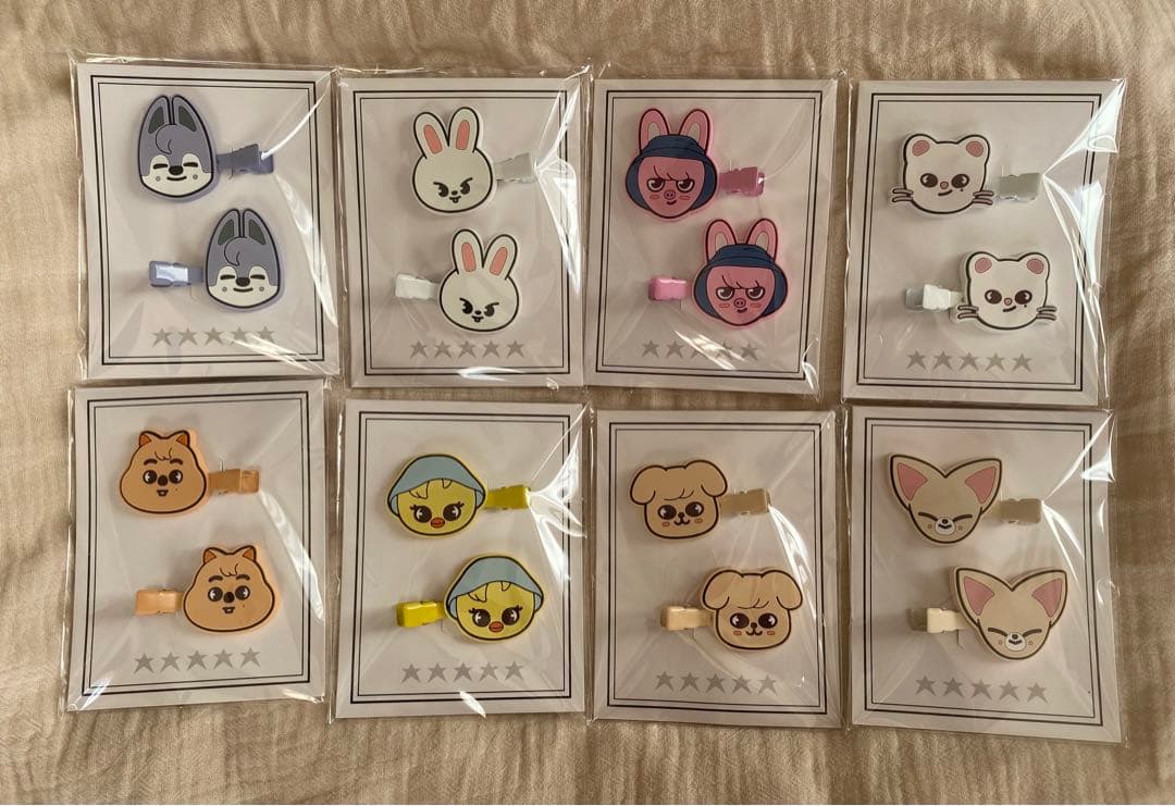 新品未開封 straykids スキズ skzoo ヘアクリップ まとめ売り
