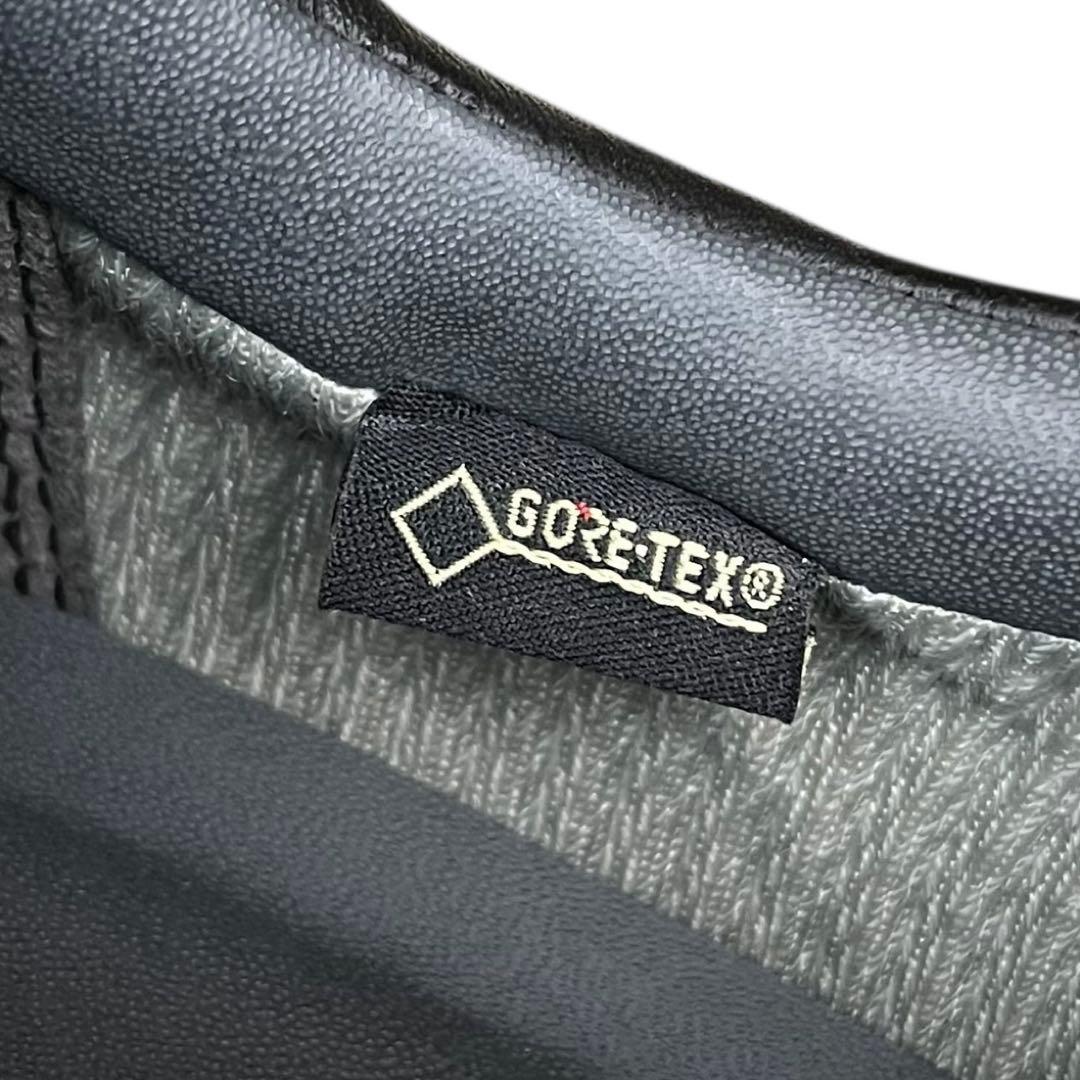 未使用 アシックス 25 ペダラ レザー ゴアテックス ウォーキング 3E 黒