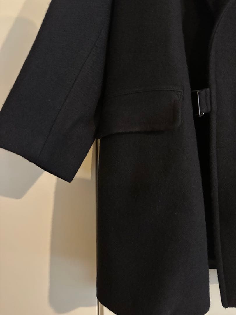 【最終価格】COMOLIコモリ19AWウール ショールカラーコート