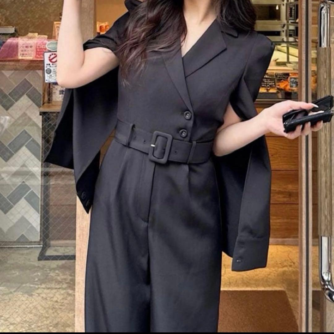 PARTY❤️ベルト付ケープ風オールインワン