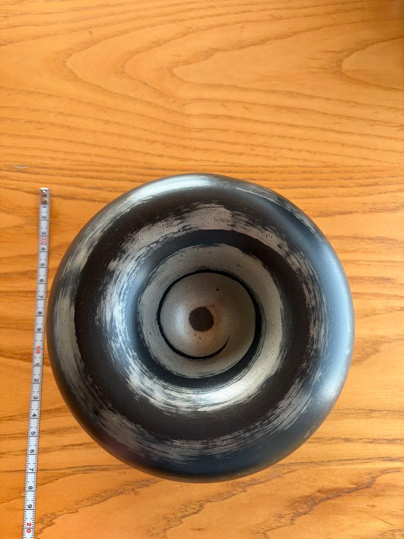 ７点セット　黒とグレーの丸型皿 約15cm