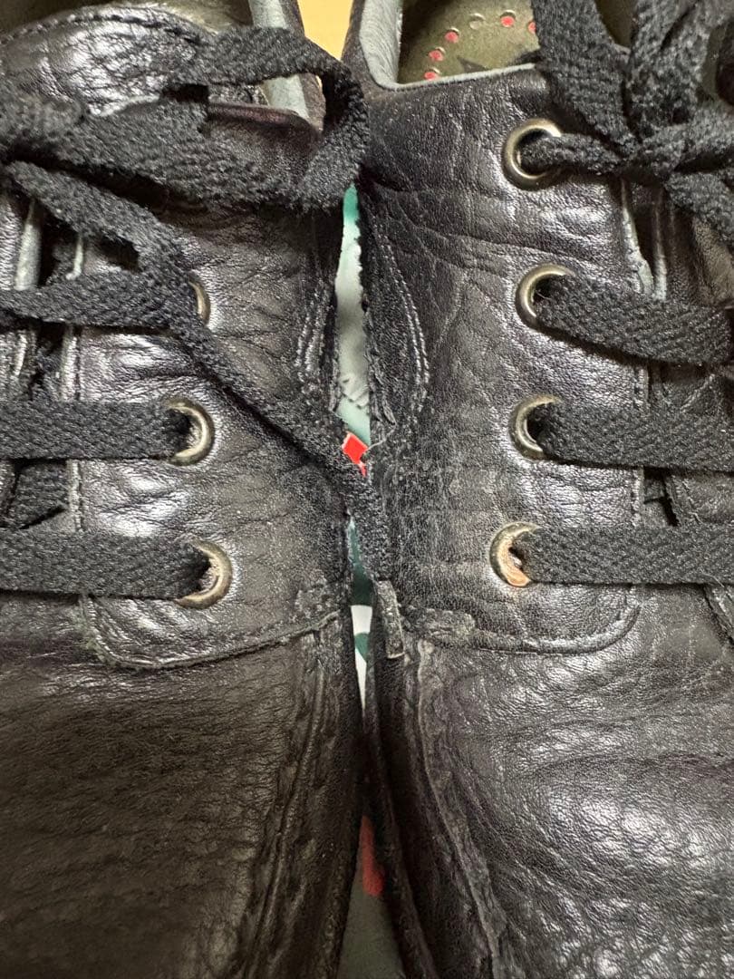 MEPHISTO ブラック レザー カジュアルシューズ