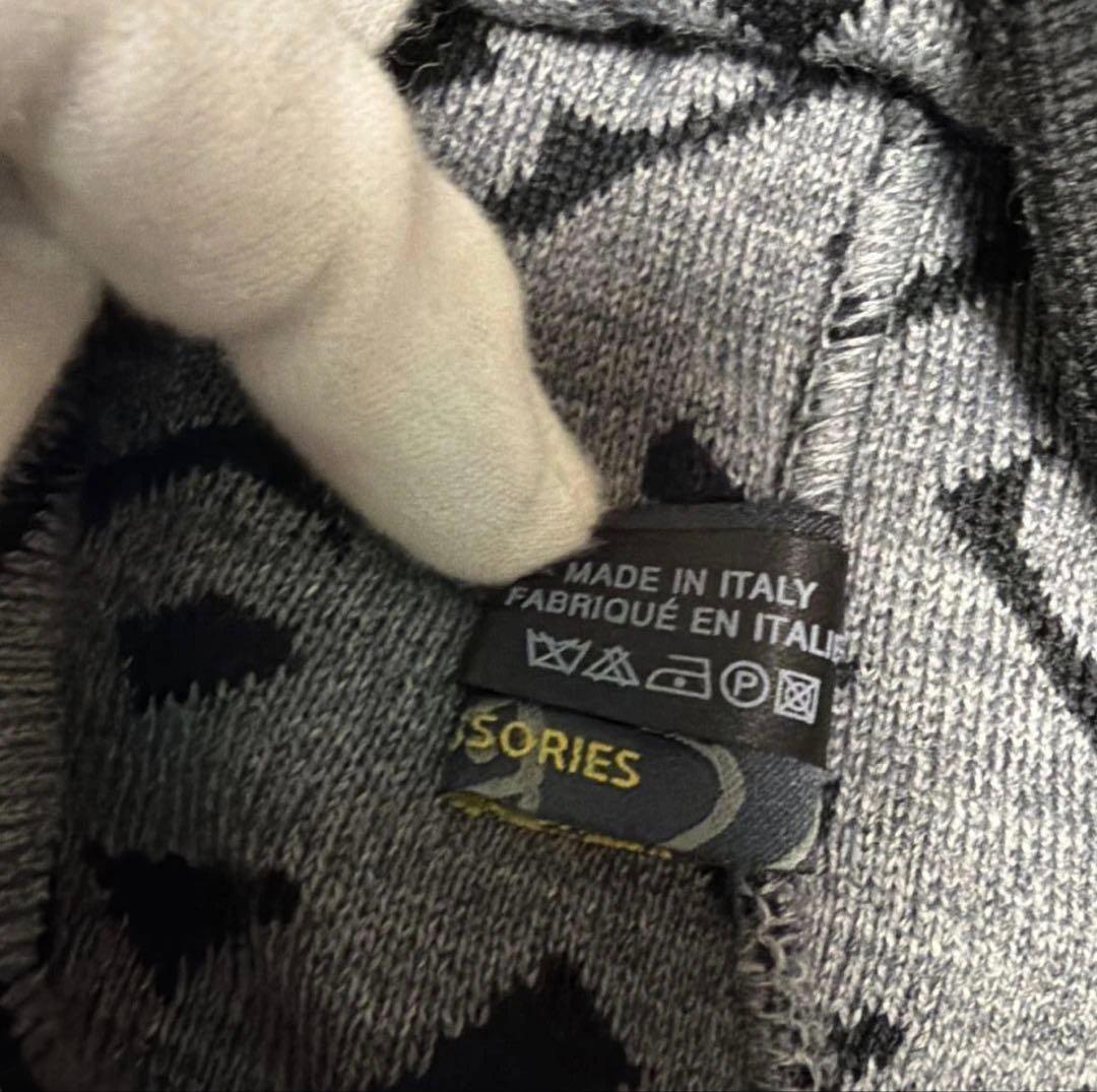 Vivienne Westwoodニット帽／ビーニー黒×グレー