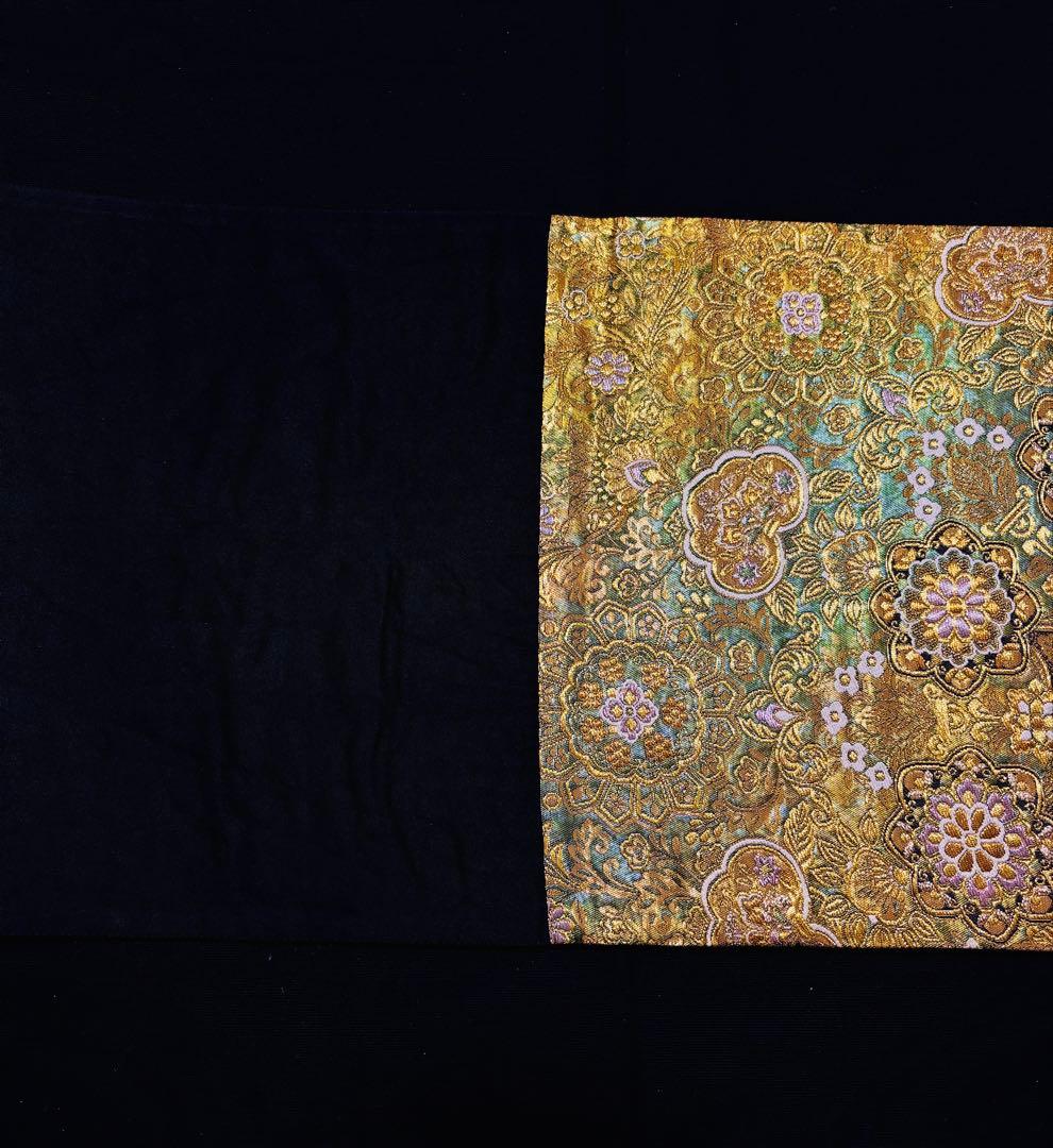 【美品】螺鈿 宝相華 金色 六通