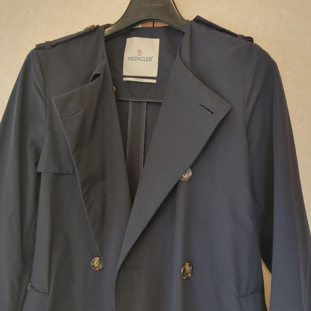 K*a様 モンクレールMONCLERトレンチコート　紺色　1サイズ　美品