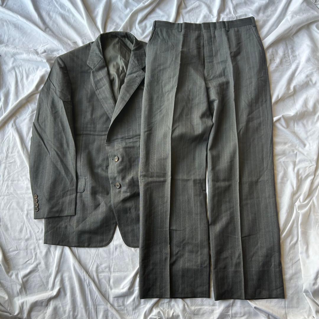 90's Burberry's グレー ダブルジャケットスーツ