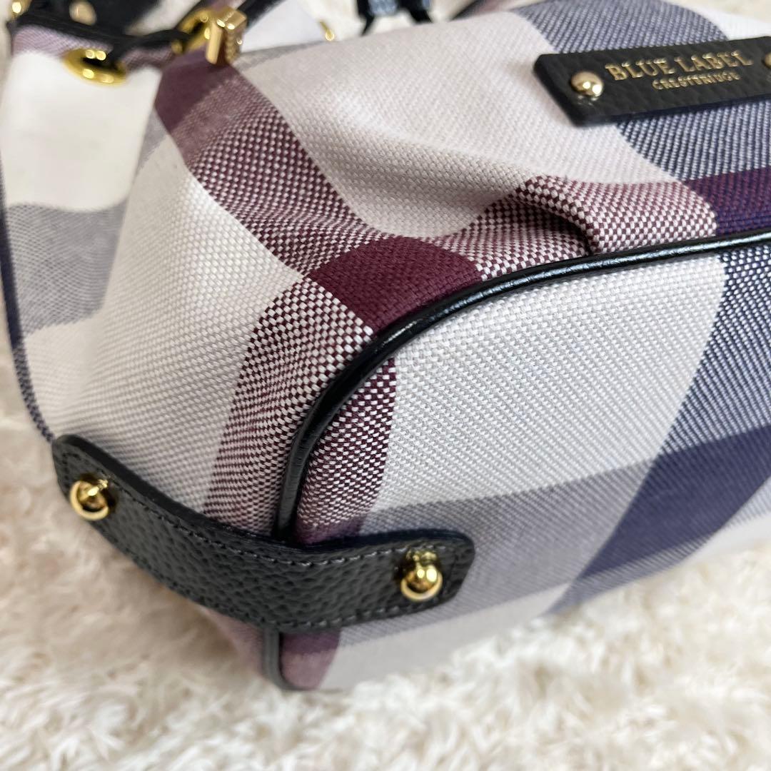 【極美品】ブルーレーベルクレストブリッジ　ショルダー　ハンド　バッグ　2way