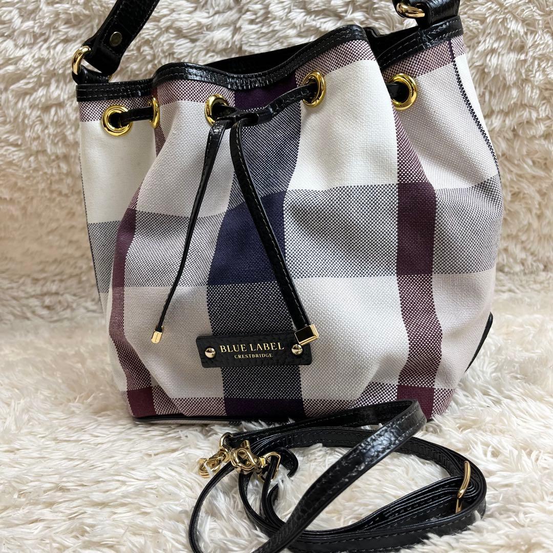 【極美品】ブルーレーベルクレストブリッジ　ショルダー　ハンド　バッグ　2way