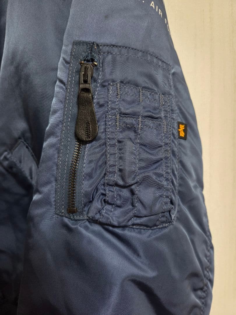 q*2様 希少サイズ 50s 復刻 USA製 ALPHA MA-1 ネイビー X