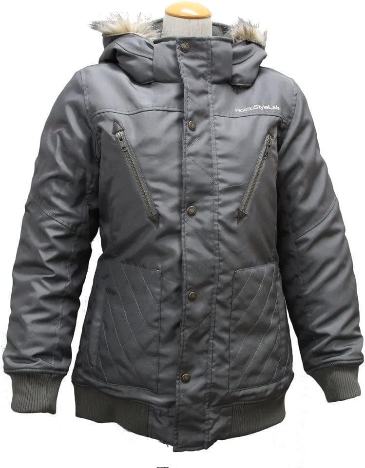 【特★62％引】ロッソROJ-956チャコール（M）ナイロンウィンタージャケット