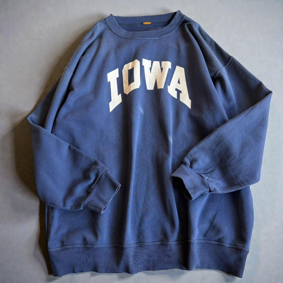 ドゥーズィエムクラス IOWA アイオワ　ロゴスウェット ダメージ加工