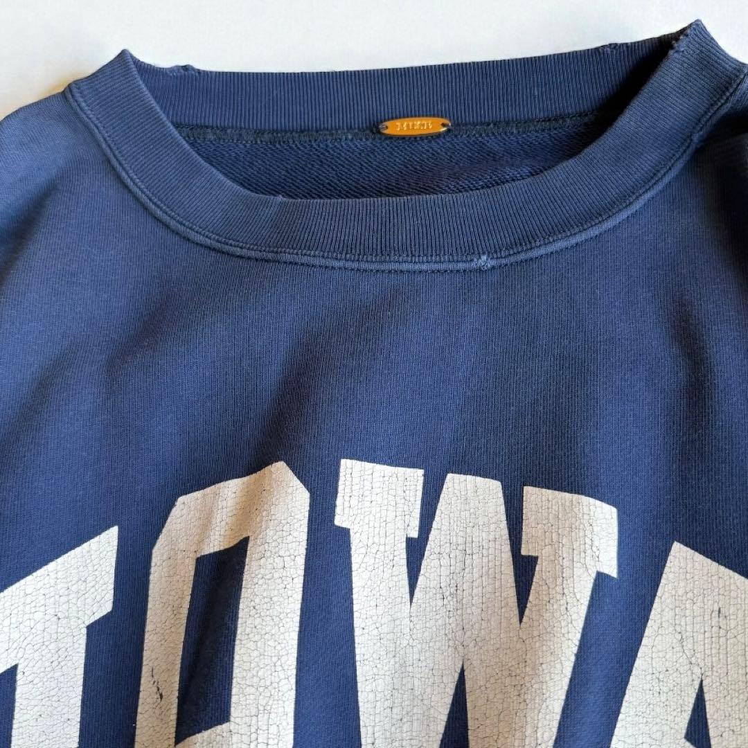 ドゥーズィエムクラス IOWA アイオワ　ロゴスウェット ダメージ加工