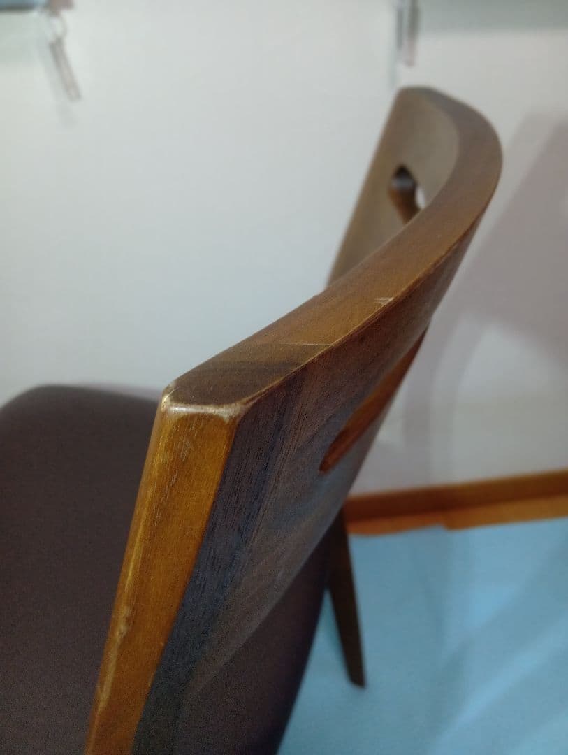 [けんけん]飛騨シラカワ ダイニングチェアS-BW138ウォールナット ②