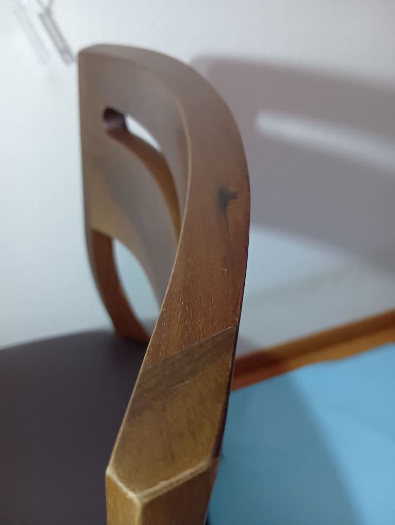 [けんけん]飛騨シラカワ ダイニングチェアS-BW138ウォールナット ②