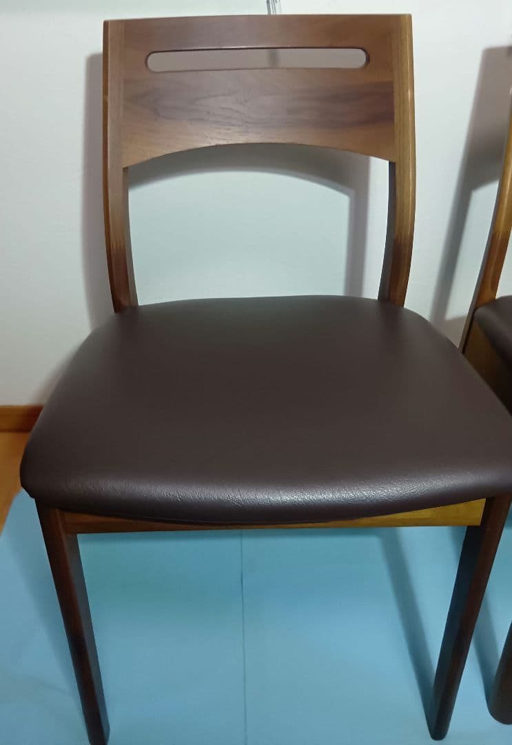 [けんけん]飛騨シラカワ ダイニングチェアS-BW138ウォールナット ②