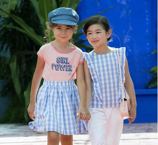 Bonpoint♡ギンガムチェック スカート 10a