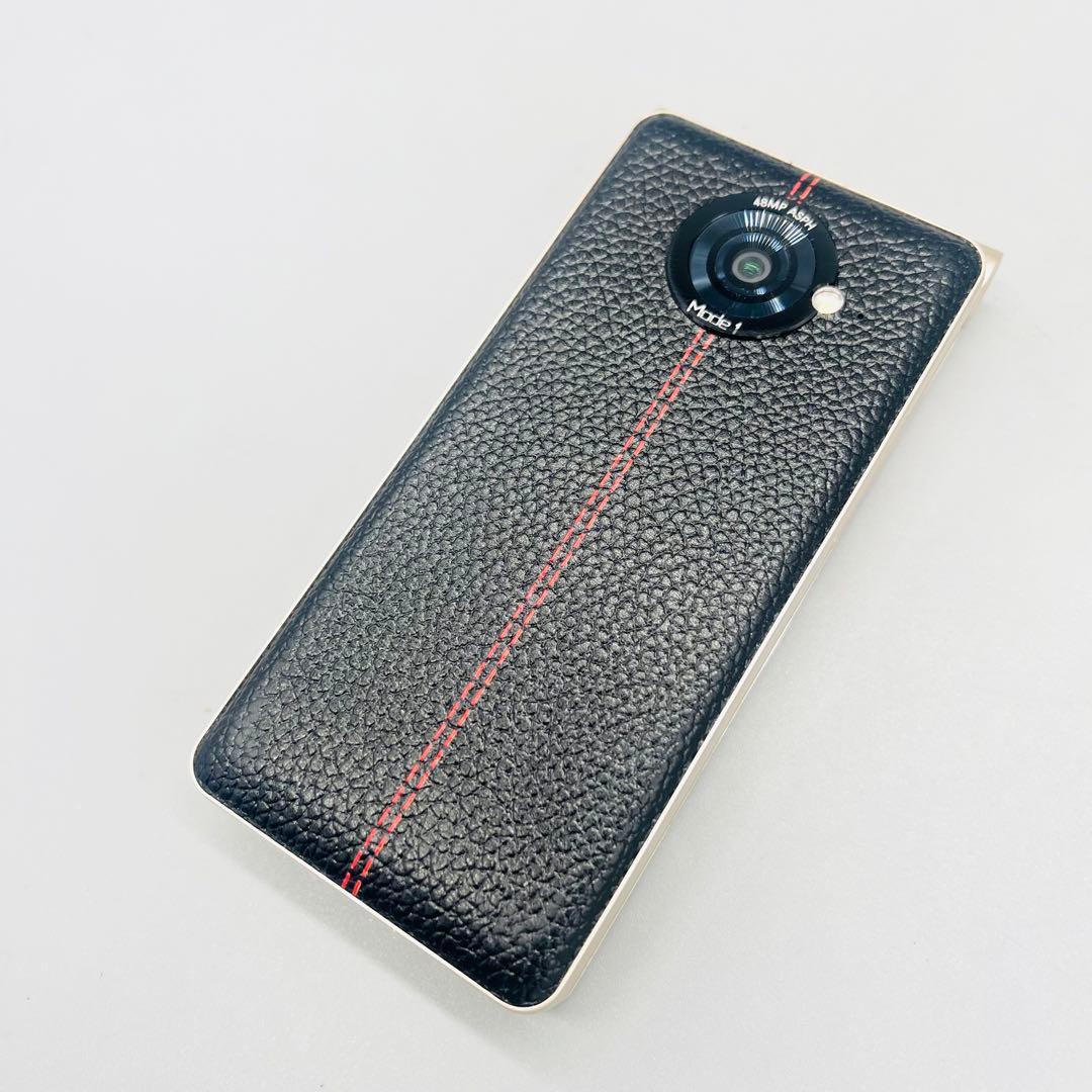 箱付　Mode1 ガラケー 型 SIMフリー RetroII レザー調 ブラック