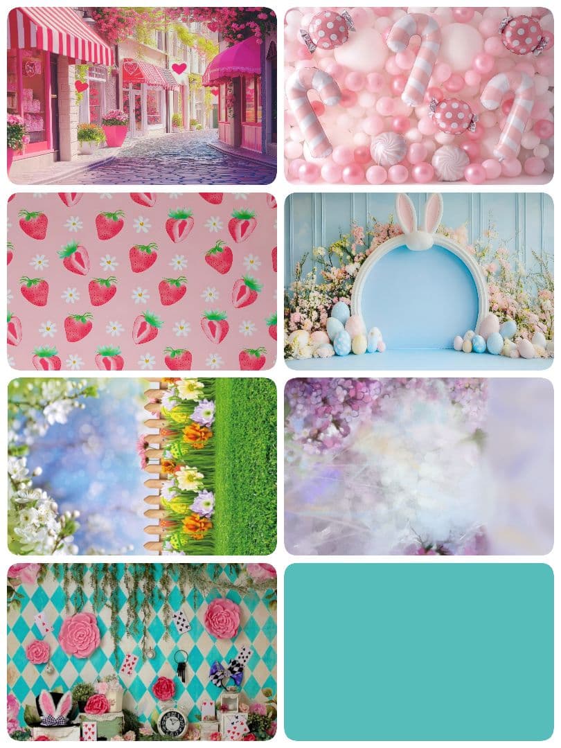 背景布×6+1枚　ペット、サロン撮影用フォトブース　トリミングチョーカー販売中