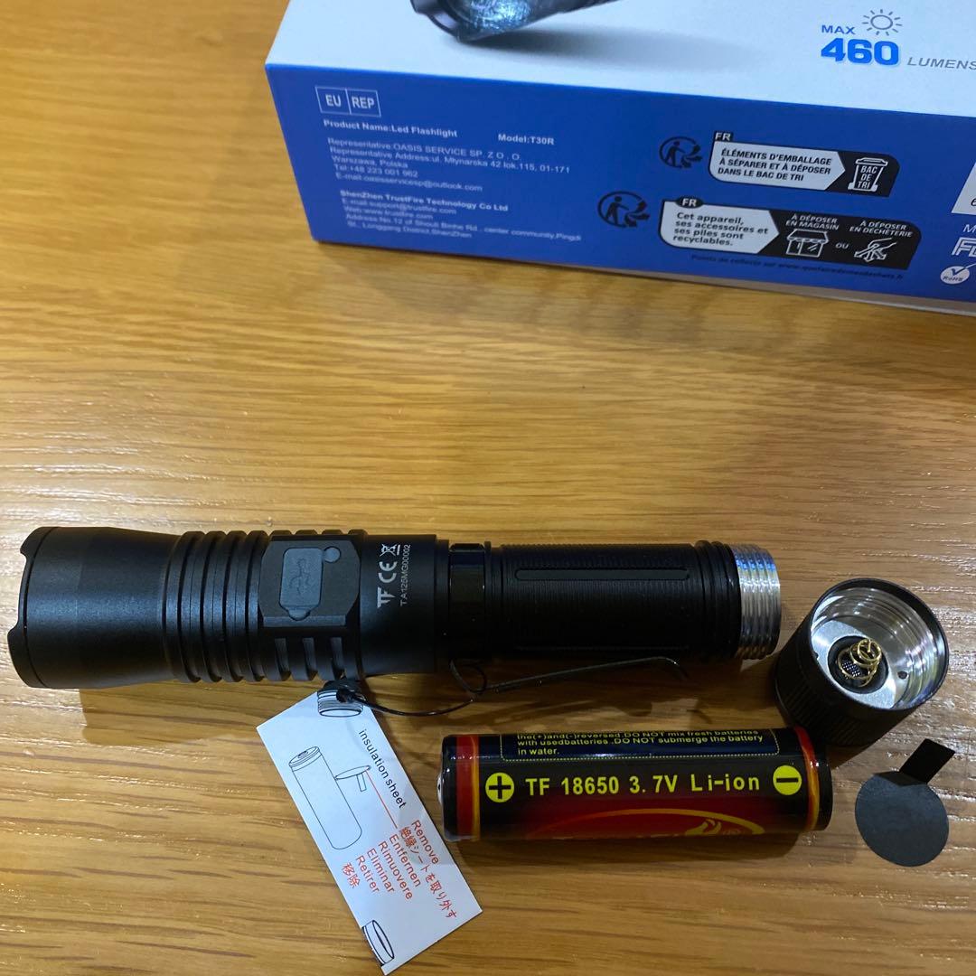 新品 TrustFire T30R LEP 照射距離1100m 460ルーメン