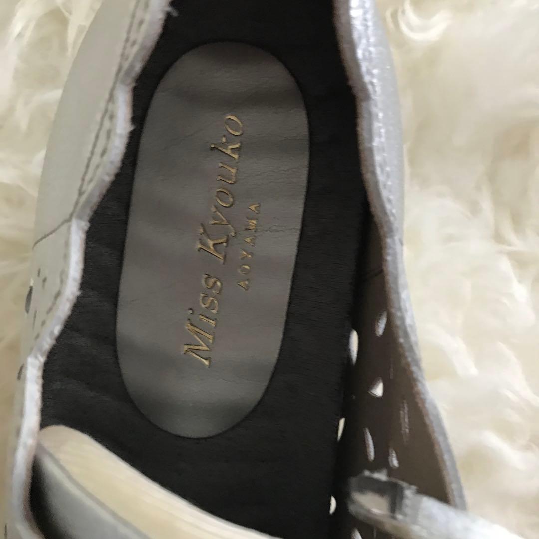 Miss Kyouko シルバー スニーカー 24.5cm