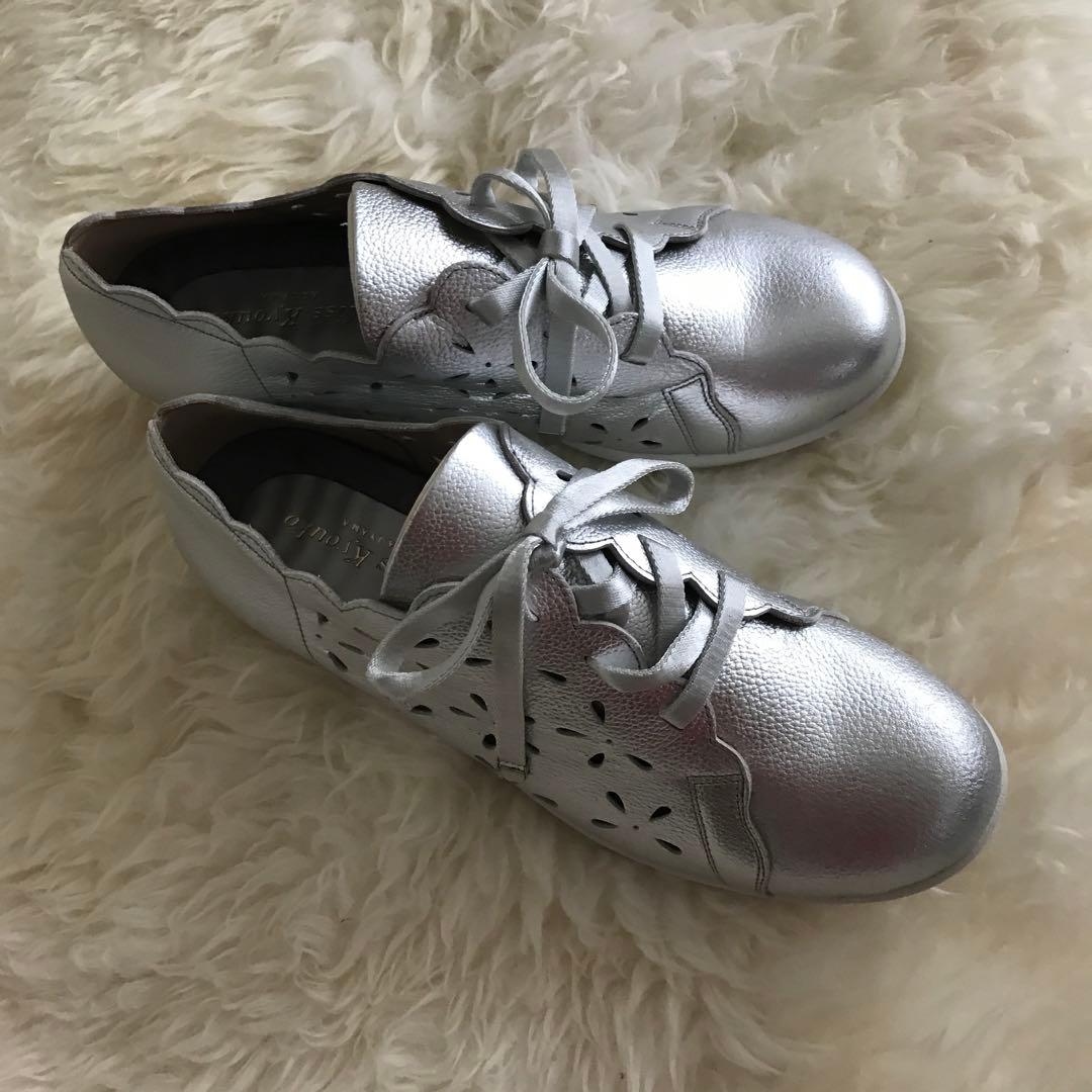 Miss Kyouko シルバー スニーカー 24.5cm