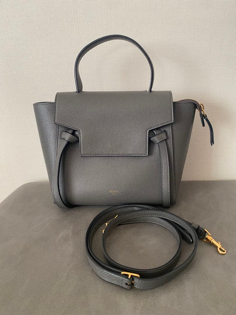 美品　セリーヌ　ベルトバッグ　ナノ