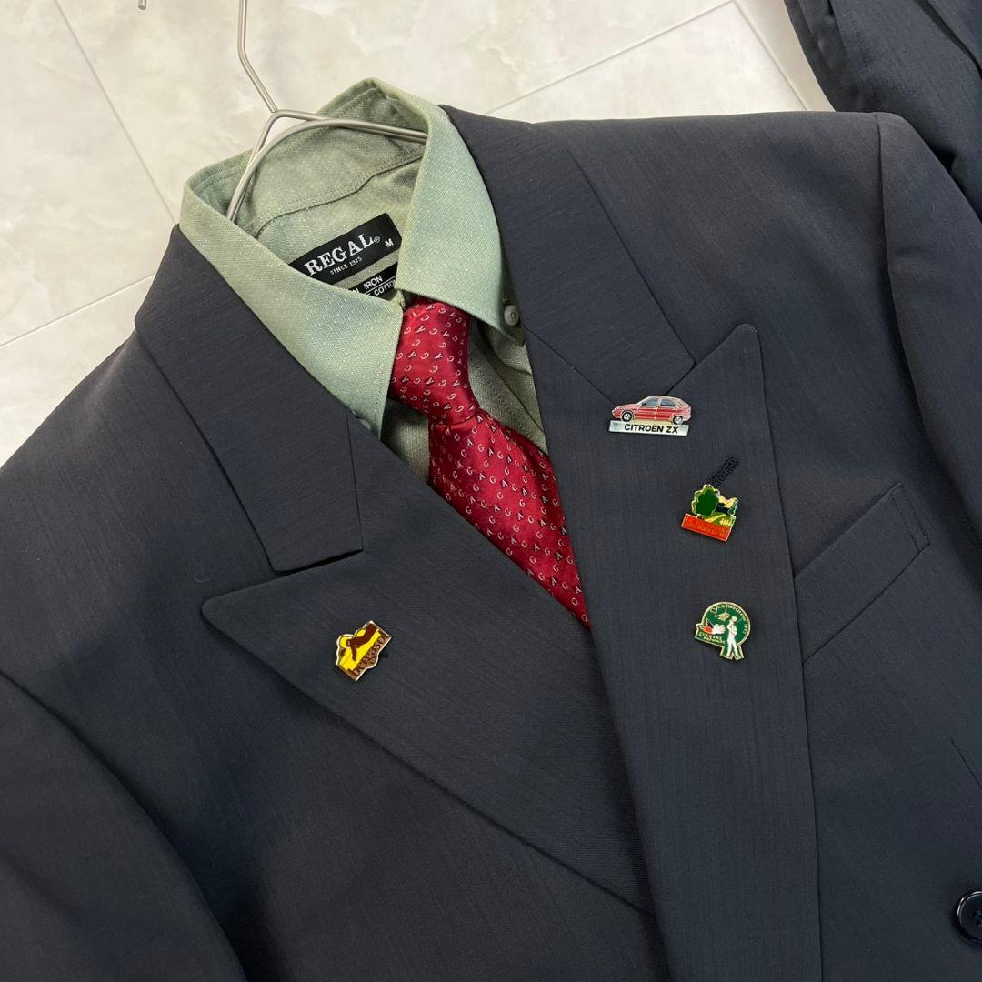 美品 豪華5点セット 90s ダブルスーツ ジョルジオアルマーニネクタイ 成人式