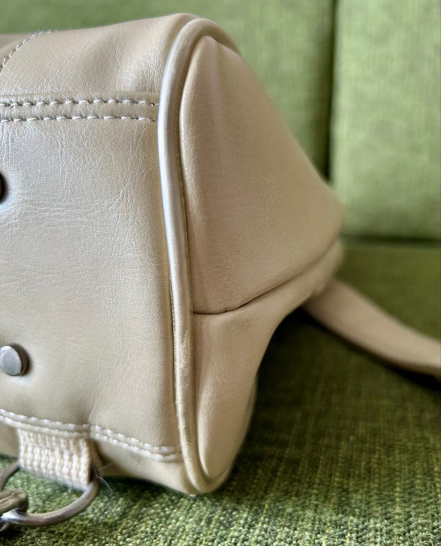 レア色　YOUTA 豊岡鞄 ダレス　木手　縦型L ライトベージュ　男女兼用