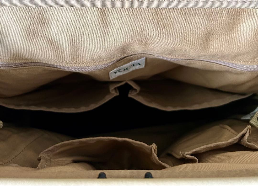 レア色　YOUTA 豊岡鞄 ダレス　木手　縦型L ライトベージュ　男女兼用