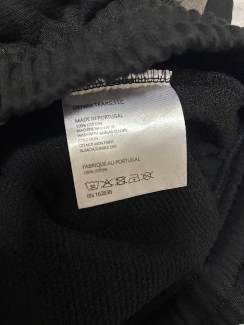 denim tears グレー ブラック ハーフパンツ