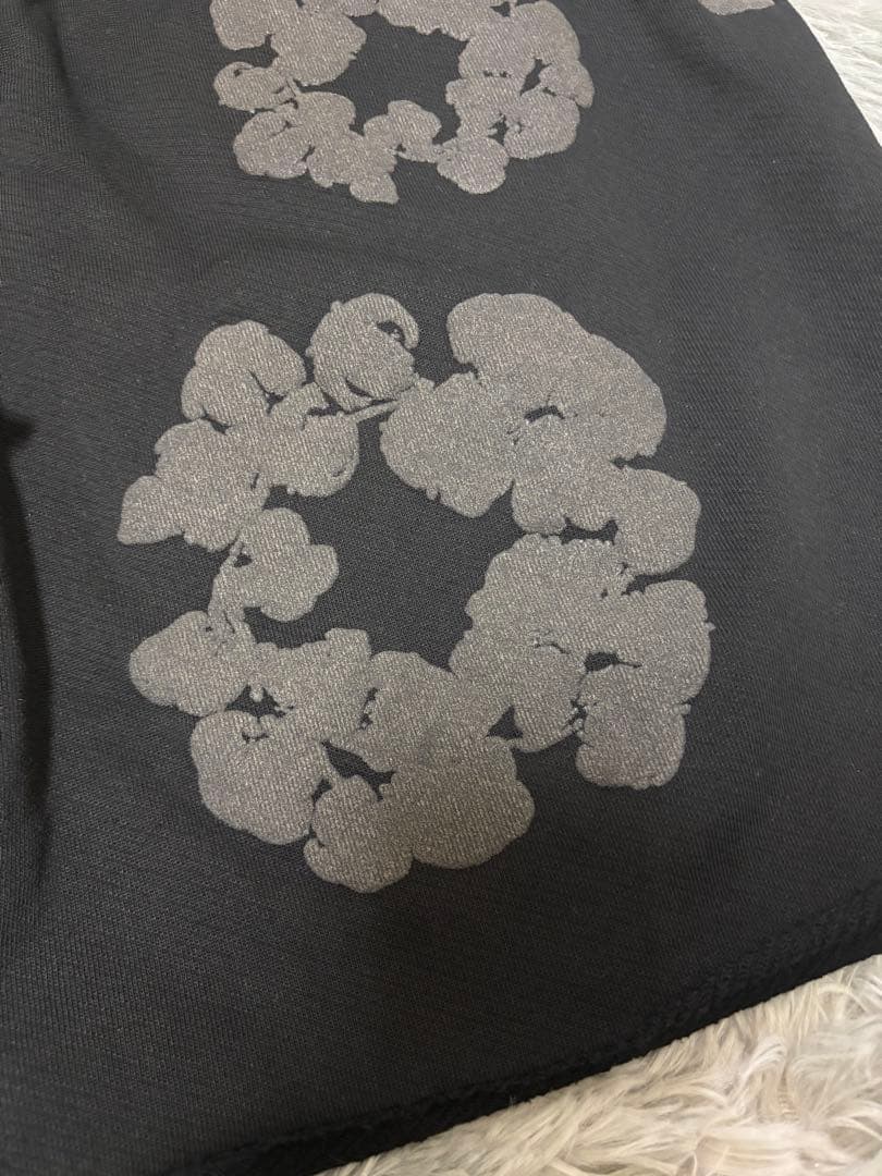 denim tears グレー ブラック ハーフパンツ