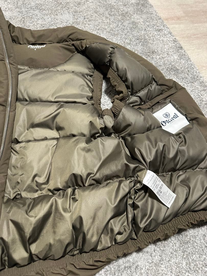 ORCIVAL マットタフタダウンベスト サイズ4（Lサイズ） オリーブ