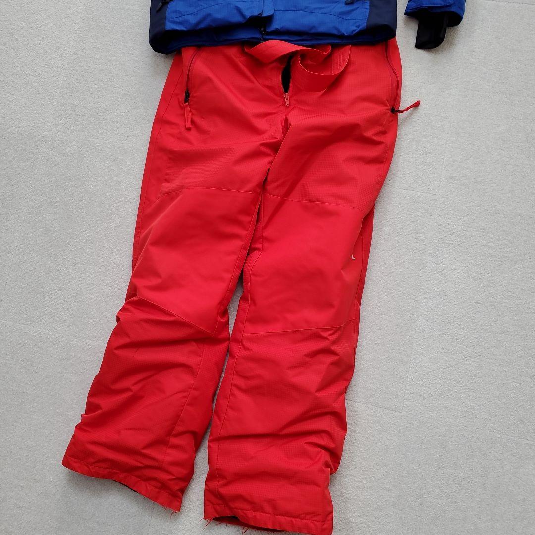 フェニックス　青ジャケットと赤パンツのスキーウェアセット160センチ