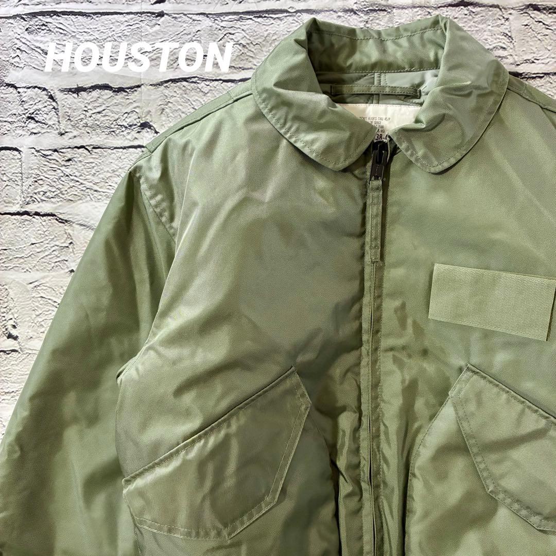 【未使用級美品】HOUSTON CWU-45p フライトジャケット M セージ