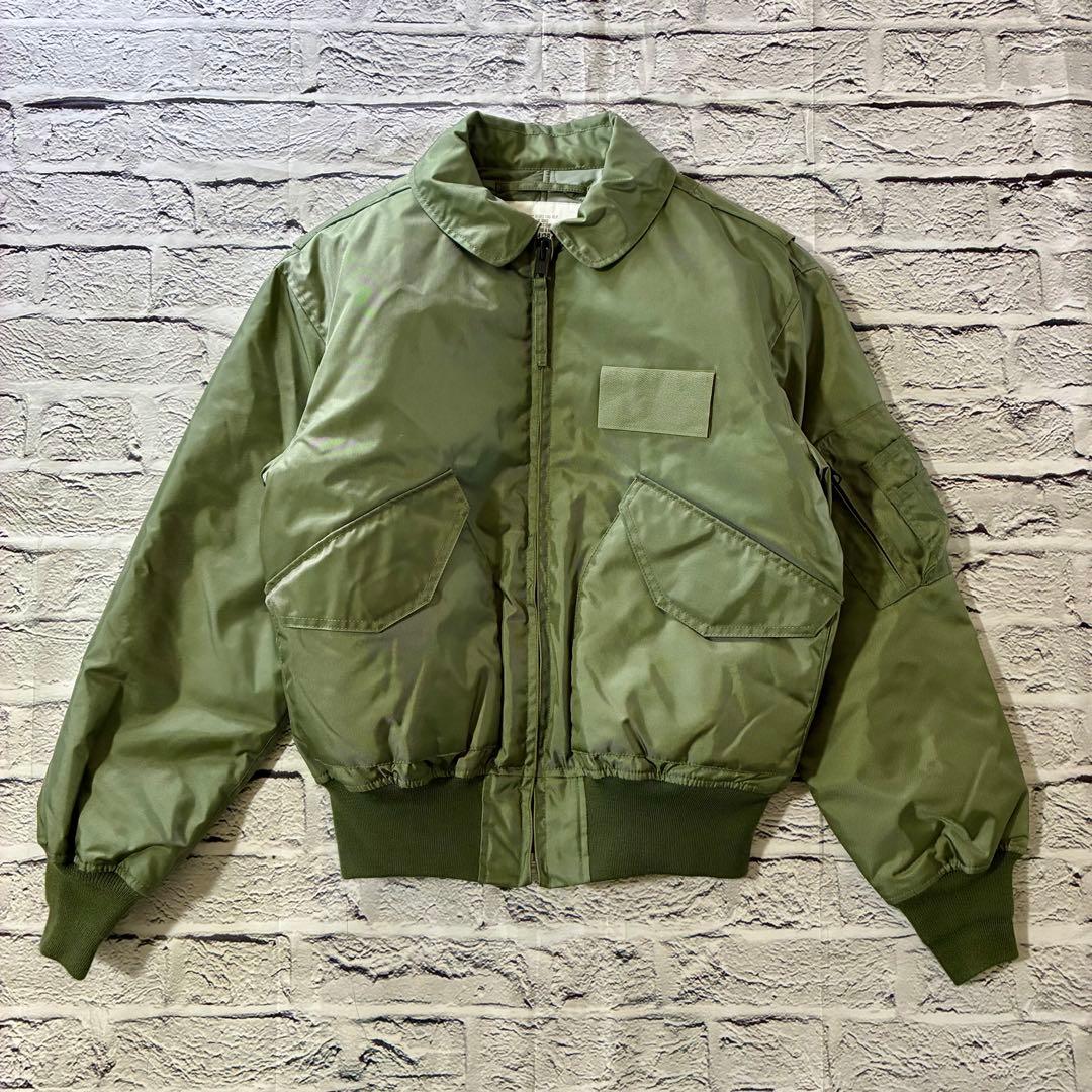 【未使用級美品】HOUSTON CWU-45p フライトジャケット M セージ