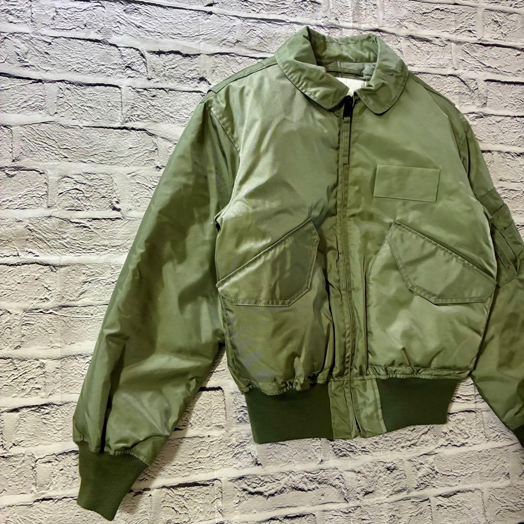 【未使用級美品】HOUSTON CWU-45p フライトジャケット M セージ