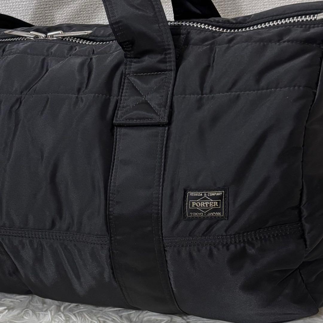 PORTER TANKER ボストンバッグ 2way 大容量 ブラック Ｌサイズ