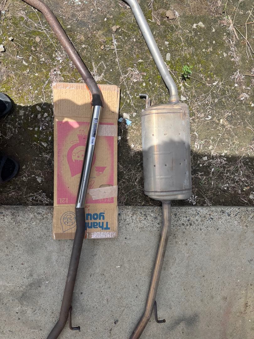 【超値下げセール！】【爆音鳴き】l275s 中間　フルストレート　マフラー　ミラ