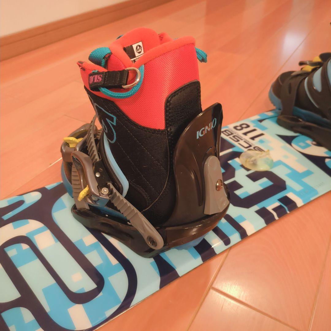 BURTON　BOAブーツ　CSB　キッズスノーボード　ワックス施工済み