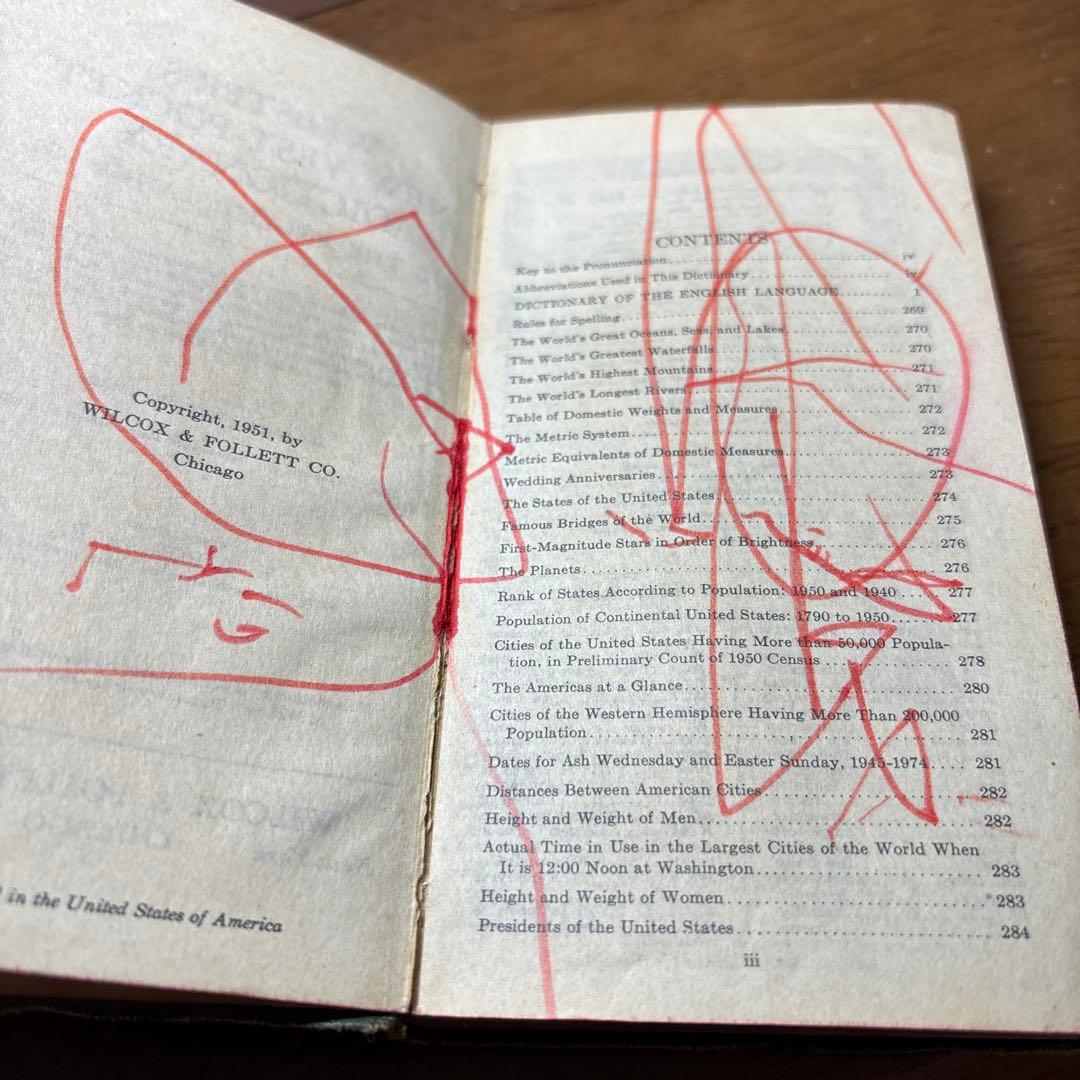 レトロ50年前　英英辞典