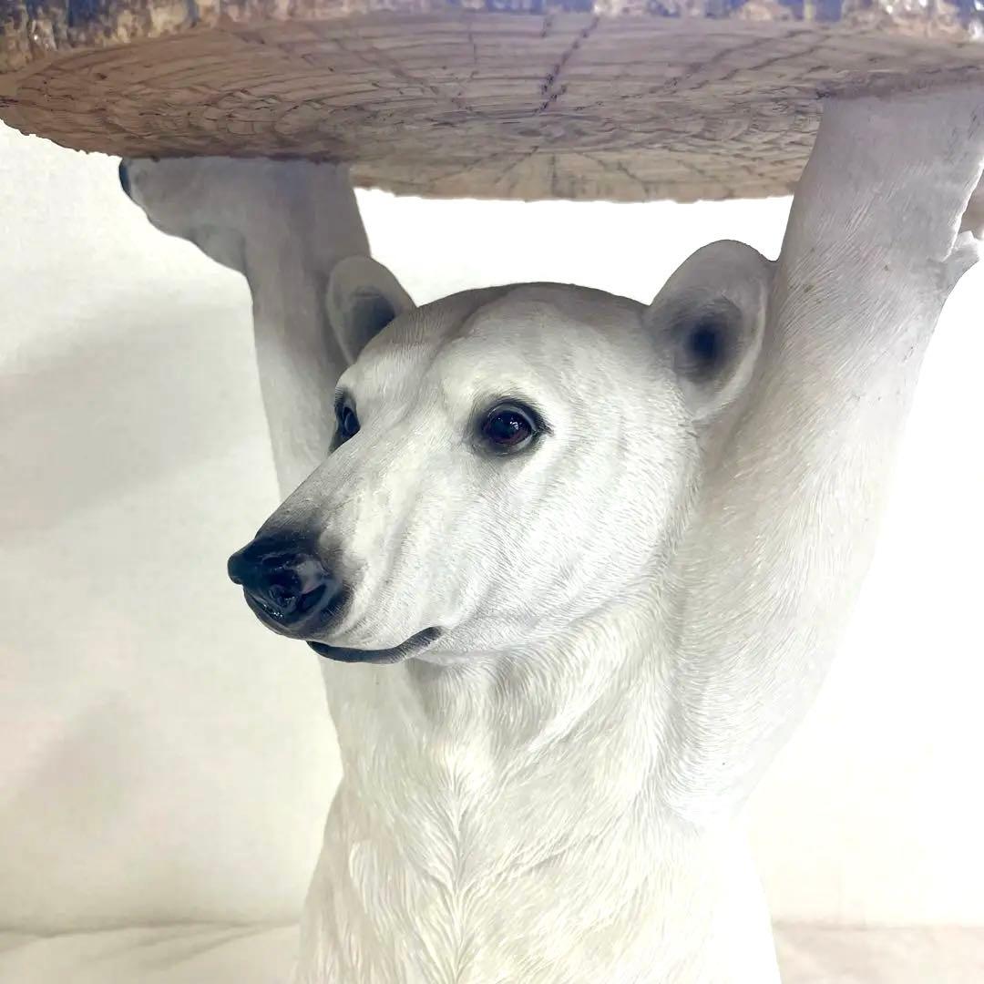 【人気】KARE アニマルサイドテーブル ポーラーベア（シロクマ）